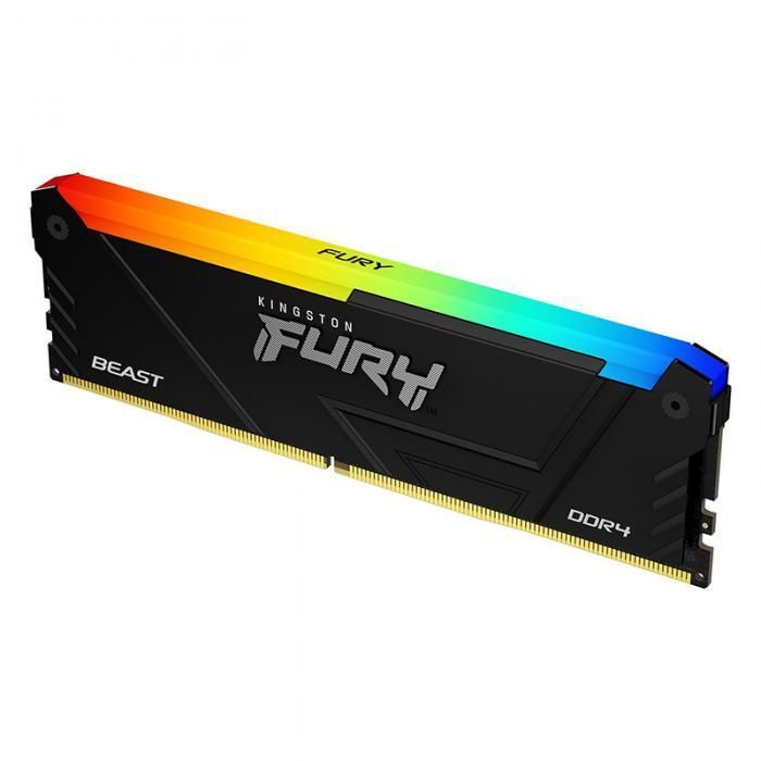 Модуль памяти Kingston Fury Beast RGB RTL Gaming DDR4 DIMM 3600MHz PC4-28800 CL18 - 16Gb KF436C18BB2A/16