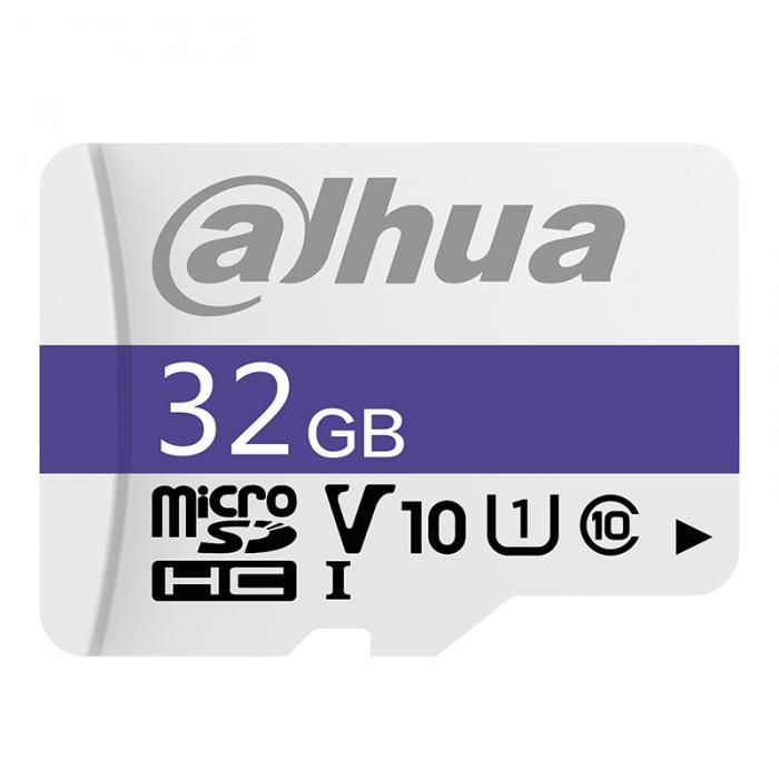 Карта памяти 32Gb - Dahua C10/U1/V10 FAT32 Memory Card DHI-TF-C100/32GB (Оригинальная!)