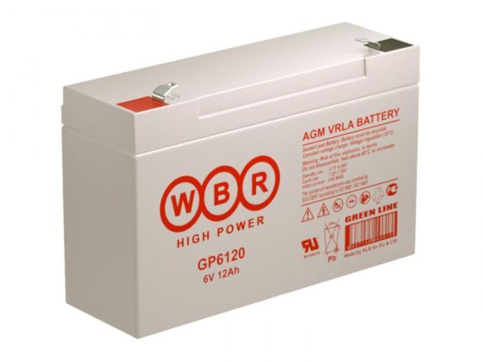 Аккумулятор для ИБП WBR GP6120 6V 12Ah