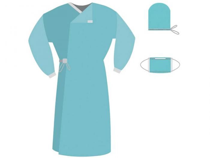 Комплект одноразовой одежды для хирурга Гекса КХ-04 стерильный 630114