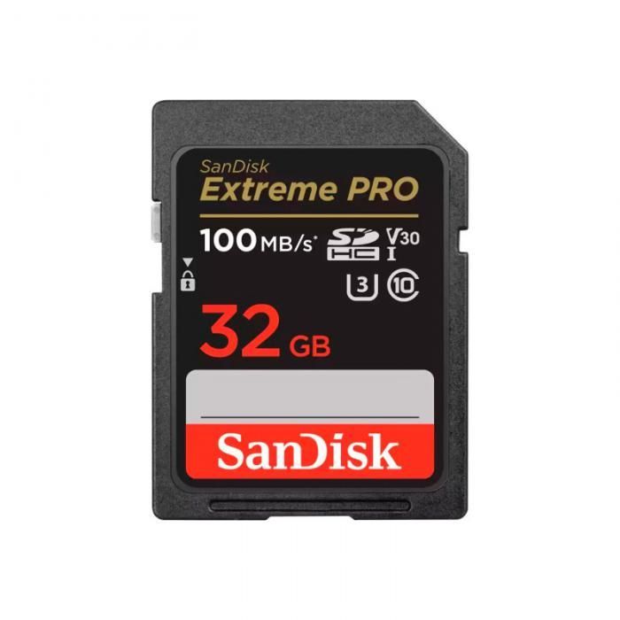 Карта памяти 32Gb - SanDisk SDHC Class 10 V30 UHS-I U3 Extreme Pro SDSDXXO-032G-GN4IN (Оригинальная!)