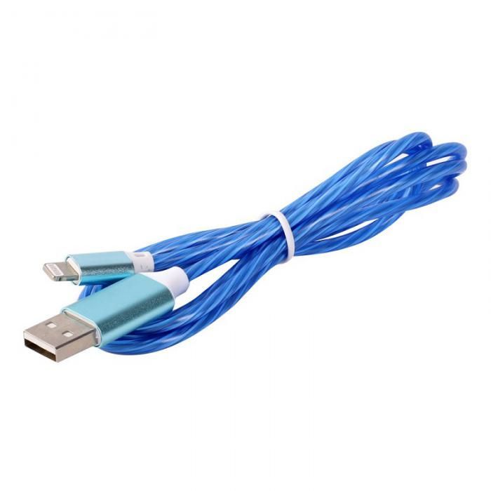 Аксессуар Ergolux USB - Lightning 3А 1.2m Blue ELX-CDC03-C06