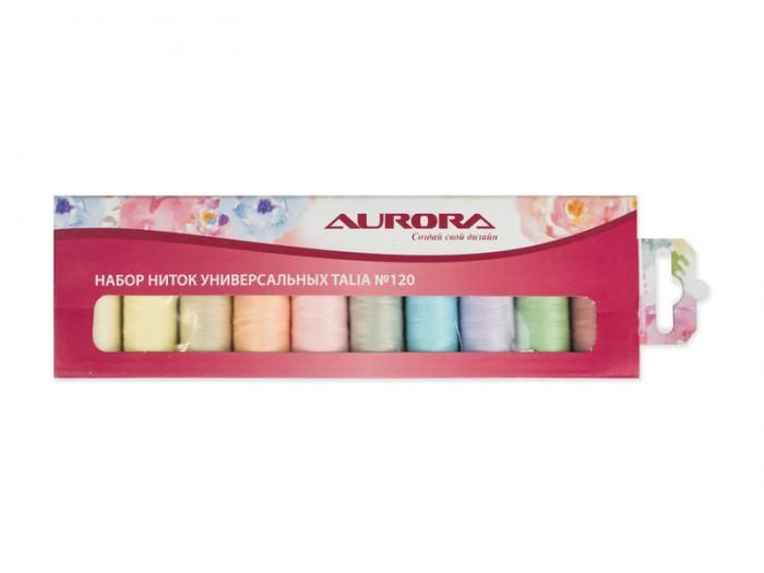 Набор ниток для швейных машин Aurora Talia №120 200м AU-1204