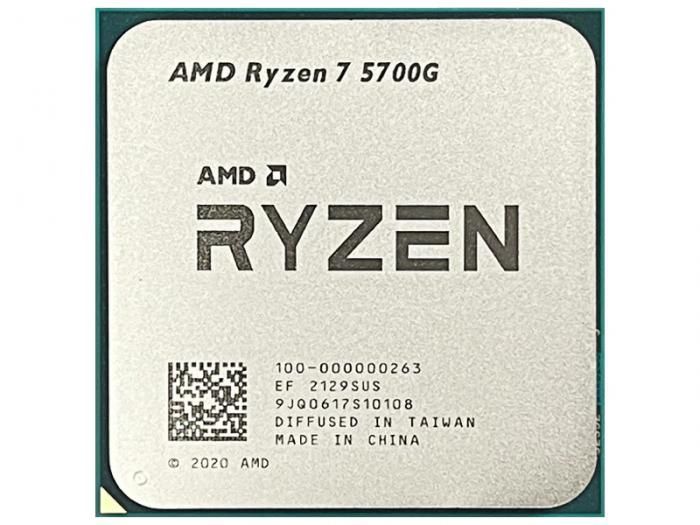 Процессор AMD Ryzen 7 5700G (4600MHz/AM4/L2+L3 20480Kb) 100-000000263 OEM