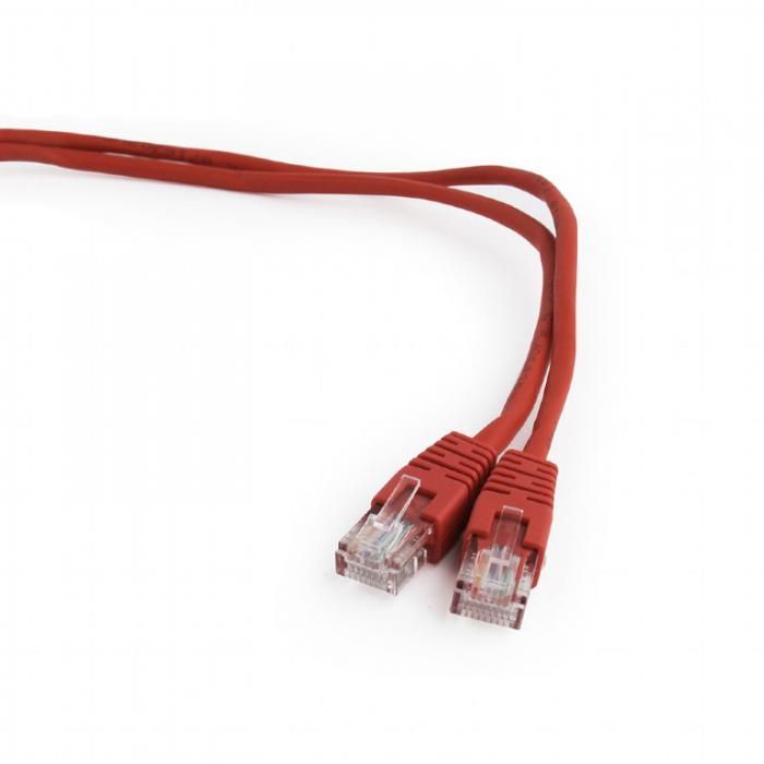 Сетевой кабель Gembird Cablexpert UTP cat.5e 0.25m Red PP12-0.25M/R