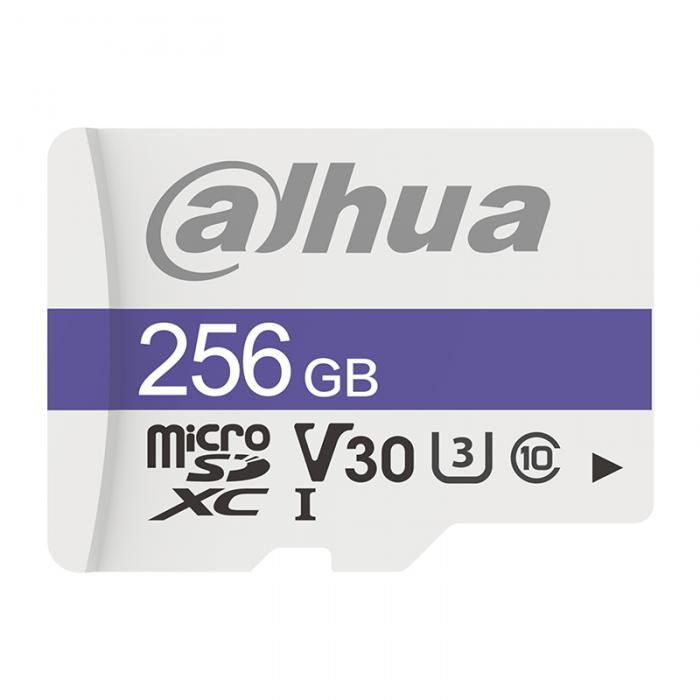 Карта памяти 256Gb - Dahua C10/U3/V30 FAT32 Memory Card DHI-TF-C100/256GB (Оригинальная!)