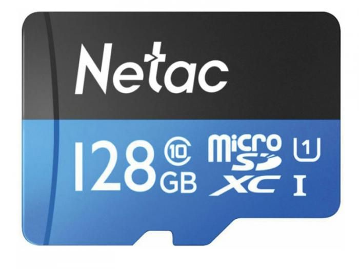 Карта памяти 128Gb - Netac microSDHC P500 NT02P500STN-128G-S (Оригинальная!)