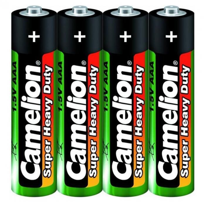 Батарейка AAA - Camelion Green R03 R03P-SP4G (4 штуки)