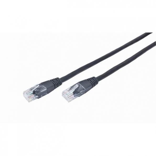 Сетевой кабель Gembird Cablexpert UTP cat.5e 1m Black PP12-1M/BK