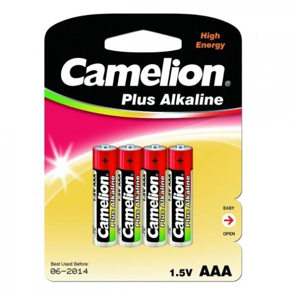 Батарейка AAA - Camelion Alkaline Plus LR03 LR03-BP4 (4 штуки)