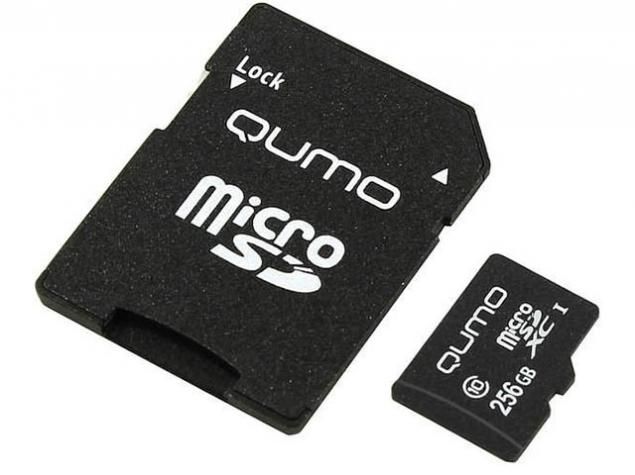 Карта памяти 256Gb - Qumo MicroSDXC UHS-I U3 Pro Seria 3.0 QM256GMICSDXC10U3 с адаптером SD (Оригинальная!)