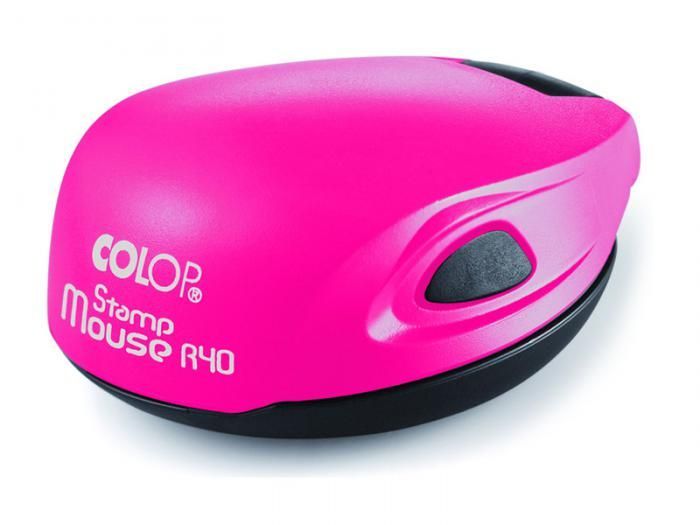 Оснастка для круглой печати Colop Stamp Mouse R40 d-40mm Neon Pink
