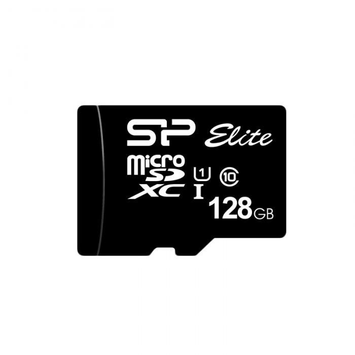 Карта памяти 128Gb - Silicon Power Micro Secure Digital XC Class 10 UHS-I Elite SP128GBSTXBU1V10 (Оригинальная!)